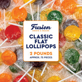 Fusion Sweets front packaging showing full 2 pound bag and assorted colors