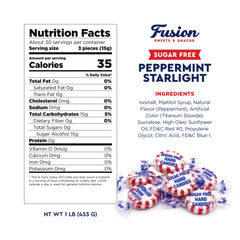 Fusion Sweets close-up of individually wrapped mints highlighting convenience