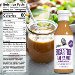 G Hughes Balsamic Vinaigrette drizzled over greens for tangy flavor boost