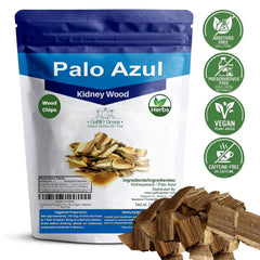 Gabio Green close texture detail of palo azul wood highlighting natural grain and quality