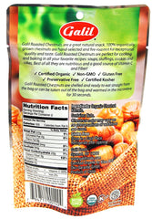 Galil open bag of shelled chestnuts ready to eat for quick snacks