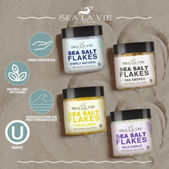 Galil Sea La Vie Simply Natural close-up flakes offering clean briny finish to dishes