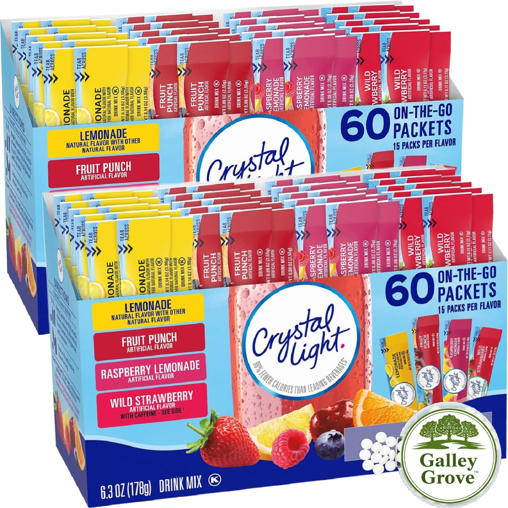 Galley Grove front packaging showing 120 packets and bulk value