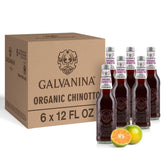 Galvanina front packaging shows organic Chinotto and refreshing taste