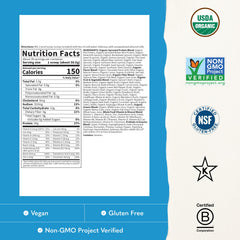 Garden of Life powder texture close-up showing fine mixable powder benefit