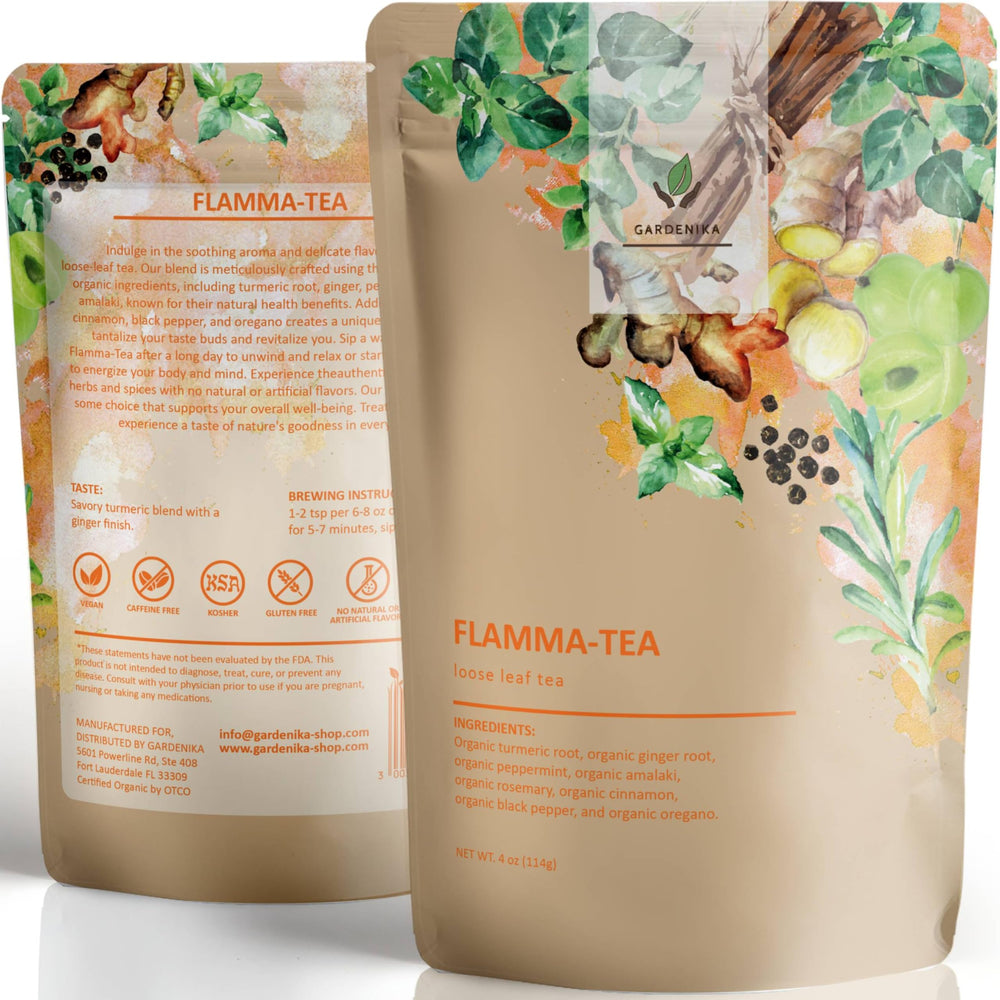 Gardenika front package showing label and organic claim, inviting freshness