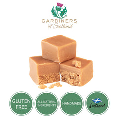Gardiners of Scotland individually wrapped fudge pieces, convenient portioning benefit