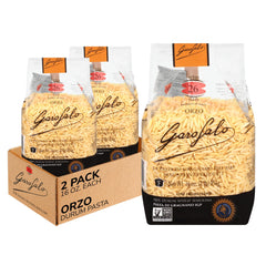 Garofalo orzo front packaging showing premium Italian pasta benefit clarity