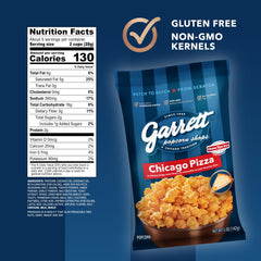 Garrett Popcorn Shops close-up of seasoning on kernels highlighting savory texture