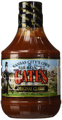 Gates front bottle showing label and 40 oz size for reliable pantry flavor