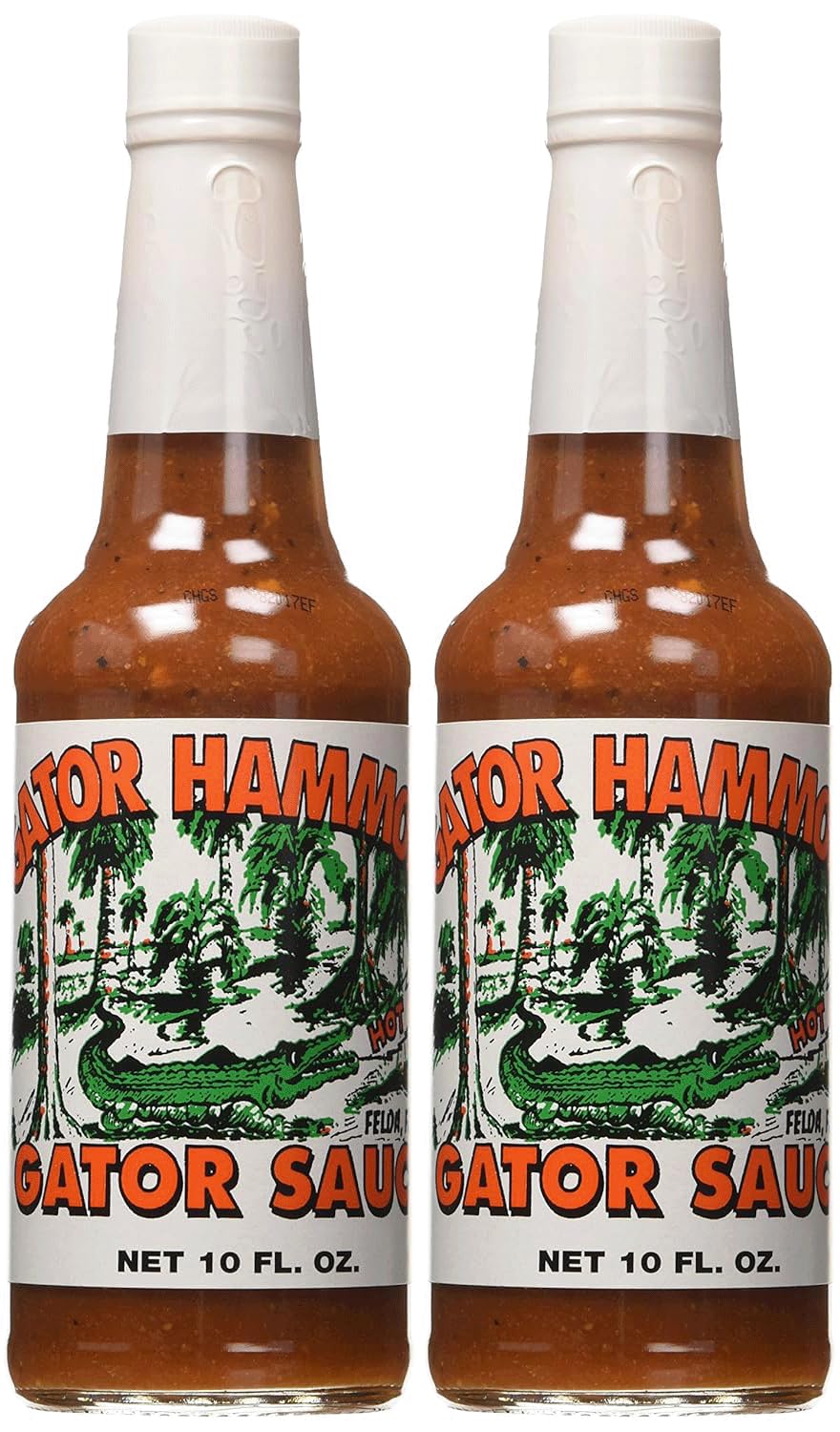 Gator Hammock front bottle showing label and pour spout, highlights convenience and flavor