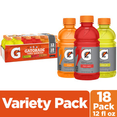 Gatorade 12oz bottle close-up label highlighting electrolyte information