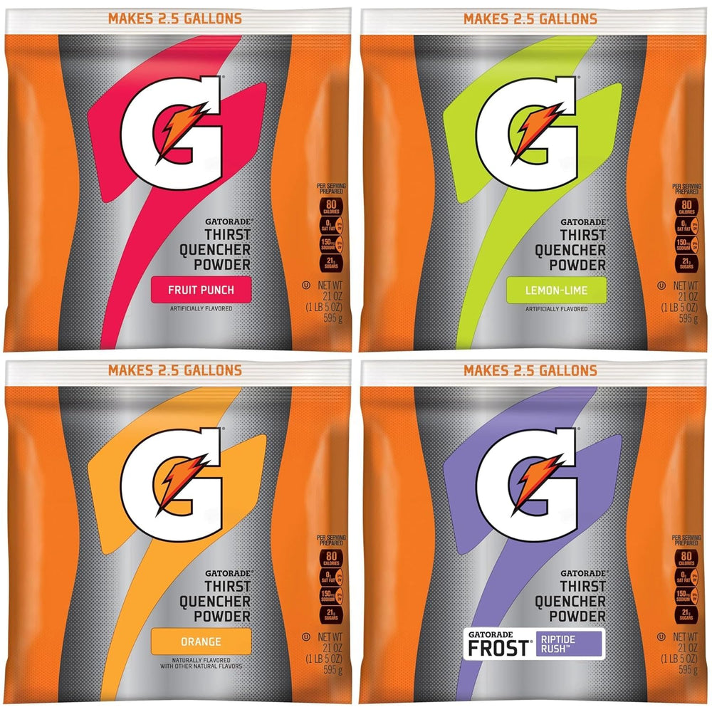 gatorade front packaging showing pouch and branding, quick identification benefit