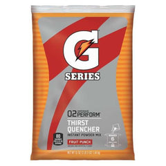 Gatorade 51 oz bag front packaging showing Fruit Punch branding and yield