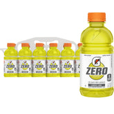 Gatorade Gatorade G Zero front packaging showing 12-bottle case and clear labeling