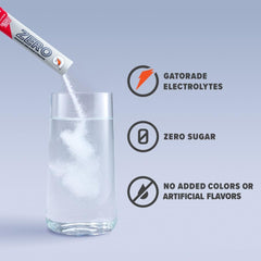 Gatorade single-serve powder sticks fanned out for portable hydration benefit