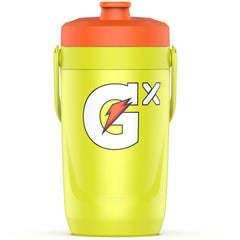 Gatorade front view of neon yellow 64oz jug showing branding and capacity benefit