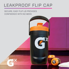 Gatorade detailed shot of integrated pod piercer for quick Gx Pod mixing benefit