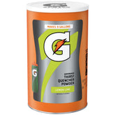 Gatorade lemon lime front packaging showing container and serving info for quick identification