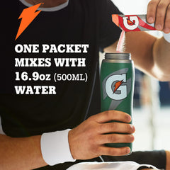 Gatorade Orange packets in a cooler indicating portable event hydration
