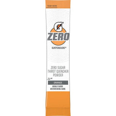 Gatorade Zero mixed orange drink in a clear bottle illustrating fast dissolve and no sugar