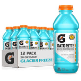 Gatorlyte front packaging showing Glacier Freeze and electrolyte benefits