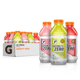 Gatorlyte bottle front packaging showing brand and variety pack benefits