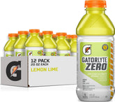 Gatorlyte bottle front packaging showing lemon lime and quick rehydration benefit