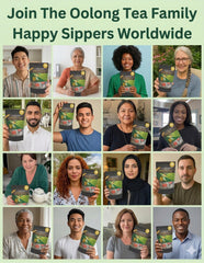 GEELOD brewed cup of oolong, amber liquor offering smooth drinkability