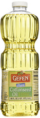 Gefen cottonseed oil bottle front view showing label and size, clean fry performance