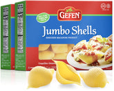 Gefen front packaging showing jumbo shells and recipe benefit