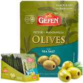 Gefen front packaging showing 1 oz pouch and sea salt flavor benefit convenience
