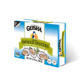 GEISHA front packaging showing 3.75oz tins and pack of 12, convenient pantry supply