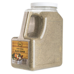 Close-up of Gel Spice fine 34 mesh pepper texture showing even grind for smooth blending