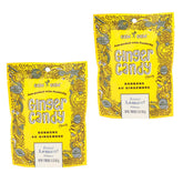 Gem Gem front packaging lemon ginger chews showing resealable pouch and benefits