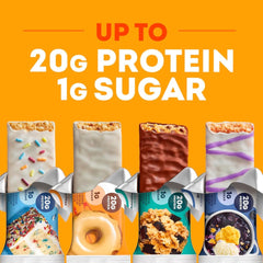 Generic brand close-up of bar texture highlighting chewy protein-rich interior