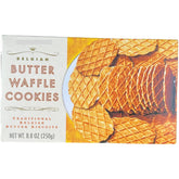 Generic brand front packaging showing 8.8 oz tin and Belgian origin for gifting