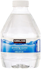 Generic bottle in hand illustrating compact 8oz size and on-the-go hydration benefit