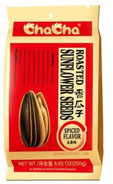 Generic ChaCha front packaging showing 250g bag and spiced label, easy pantry stocking