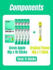 Generic 컨디션 Jelly single green apple stick close-up, easy squeeze benefit