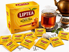 Generic close-up of an individually wrapped tea bag preserving freshness