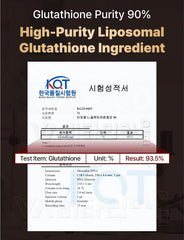 Generic liposomal glutathione film texture detail highlighting thin dissolvable material and stability benefit