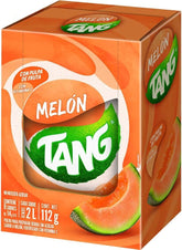 Generic brand front packaging showing melon drink mix and pack of eight, convenient storage benefit
