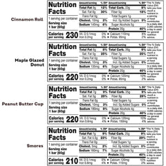 Generic brand nutrition label detail showing protein and low sugar benefits