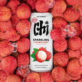 GENKI FOREST front packaging of CHI FOREST lychee 24-pack shows convenience and shelf appeal