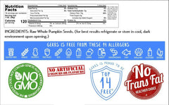 GERBS open resealable zipper bag showing high-barrier seal for longer freshness