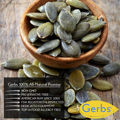 GERBS kernels beside measuring cup demonstrating 1 lb. scale and portion control
