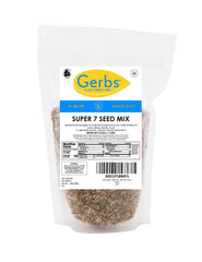 GERBS Super 7 Seed Snack Mix loose contents close-up highlighting seed variety and crunch