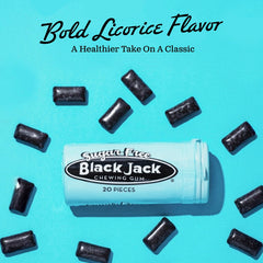 Close-up of a single Gerrit's Black Jack piece highlighting texture and bold clove flavor