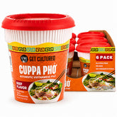 Get Cultured front packaging showing cup and branding, convenient authentic pho